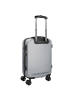 Bugatti Lima 2.0 4-Rollen Kabinentrolley 55 cm mit Doppelrollen silberfarben