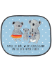 Mr. & Mrs. Panda Sonnenblende Auto Koala Familie mit Spruch in Blau Pastell