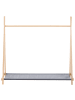 Beliani Kleiderständer CREE in Braun/Grau - (W) 108 x (H) 103 x (L) 43 cm