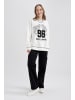 DeFacto Sweatshirt in Off Weiss