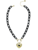 collezione alessandro Kurze Kette " Golden Eye " in schwarz