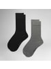 Hudson Socken Playful Rib 2-Pack druckfrei in Black