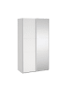 ebuy24 Schiebetürenschrank Como (2-türig) Weiß, Spiegel 119 x 67 cm