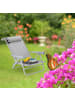 relaxdays Liegestuhl in Grau