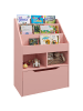 HOMCOM Kinder Bücherregal Rosa