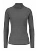 Hessnatur Hessnatur Longsleeve Slim aus Bio-Merinowolle und TENCEL™ Lyocell in grau