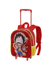 One piece Rucksack Luffy-Small 3D with Wheels in rot