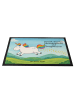 Mr. & Mrs. Panda Gummimatte Einhorn Happy Design mit Spruch in Weiß