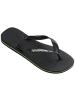 Havaianas Tong Kinder Brasil Logo Schwarz