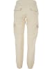 Urban Classics Urban Classics Damen Ladies High Waist Cargo Jogging Pants in whitesand