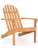 COSTWAY Adirondack Stuhl Holz in Hellbraun
