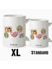 Mr. & Mrs. Panda Tasse Igel Familie ohne Spruch in Weiß
