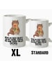 Mr. & Mrs. Panda Kaffeepott Otter Blumenstrauß mit Spruch in Weiß