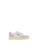 AUTRY Weiß Leder Niedrig Top Sneaker