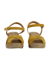 Geox Gelsa Leder Keilsandalen Gelb