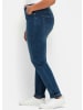 sheego Skinny Jeans in dark blue denim