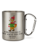 Mr. & Mrs. Panda Kaffeetasse Fuchs  Schlittschuhe mit Spruch in Silber