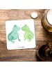 Mr. & Mrs. Panda Coaster Frosch Liebe ohne Spruch in Weiß