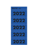 Leitz Inhaltsschild 2022 selbstklebend Packung mit 100 Stück blau