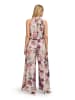 Vera Mont Jumpsuit mit Blumenprint in Cream/Dark Red