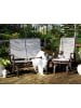 Beliani Gartenbank BORGIO in Braun/Grau - (W) 114 x (H) 105 x (L) 78 cm