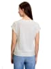 CARTOON Printshirt mit Ärmelaufschlag in Patch Cream/Rosé