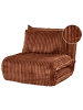 Beliani Einzelsofa LYSEKIL in Braun - (W) 82 x (H) 70 x (L) 74 cm