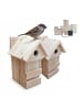 relaxdays 2 x Nistkasten in Natur - (B)16 x (H)25 x (T)16 cm