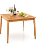 COSTWAY Gartentisch Akazienholz 100cm in Braun