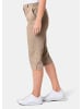 GOLDNER Sportive Capri-Hose aus trageangenehmen Satin in beige