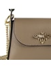 Florence Florence Umhängetasche Leder taupe, beige ca. 19cm