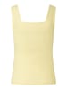 More & More figurbetontes Top, eckiger Ausschnitt in yellow