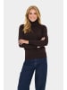 SAINT TROPEZ Rollkragen J2046, Classic fit in Chocolate Plum