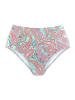 Venice Beach Highwaist-Bikini-Hose in mint-bedruckt