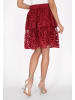 faina Women Skirt in wine red
