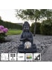 STAR Trading Solar Dekorationsleuchte Buddha in Silber