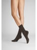 Hudson Socken Winter Rib weich in Brownmel.
