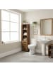 relaxdays Badezimmerschrank in Braun - (B)30 x (H)167 x (T)40 cm