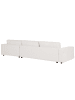 Beliani Ecksofa LOFOTEN in Weiß/Schwarz - (W) 350 x (H) 86 x (L) 187 cm