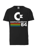 Logoshirt T-Shirt Commodore C64 in schwarz