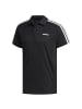 adidas Performance adidas Designed 2 Move 3-Stripes Polo Shirt in Schwarz