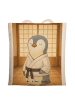 Mr. & Mrs. Panda Schultertasche Pinguin Karate Design ohne Spruch in Weiß