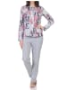 NORMANN Langarm Schlafanzug Pyjama - 84790 in grau