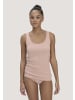 Hessnatur Tanktop Rundhals Fitted 2er-Set in cremerosa