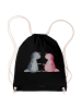 Mr. & Mrs. Panda Sportbeutel Axolotl Liebe ohne Spruch in Schwarz