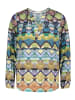 CARTOON Casual-Bluse mit Muster in Green/Blue