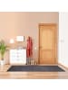relaxdays Schmutzfangmatte in Schwarz/Grau - (B)200 x (T)80 cm