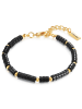 Yokoamii Armband gelbgold schwarz in schwarz