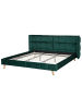 Beliani Doppelbett SENLIS in Grün - (W) 254 x (H) 100 x (L) 220 cm