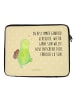 Mr. & Mrs. Panda Laptoptasche Schildkröte Pfeifen mit Spruch in Gelb Pastell